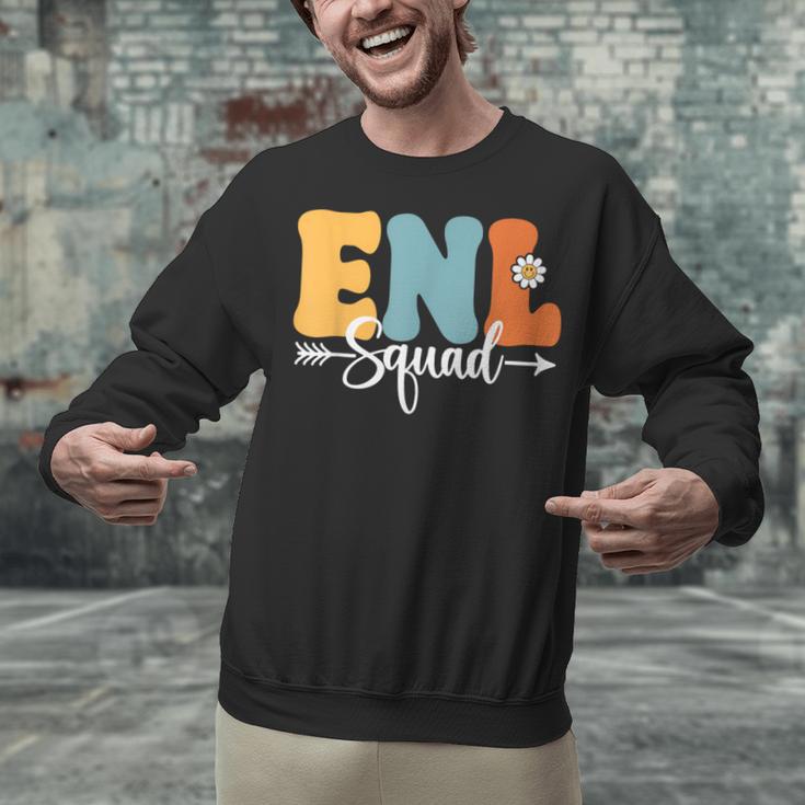 ENL Squad Back To School Teachers Students ENL Crew Men Women Girls Kids Unisex Sweatshirt, gift for family, gift for coworker ENL Squad Back To School Teachers Students ENL Crew Men Women Girls Kids Unisex Sweatshirt, gift for family, gift for coworker