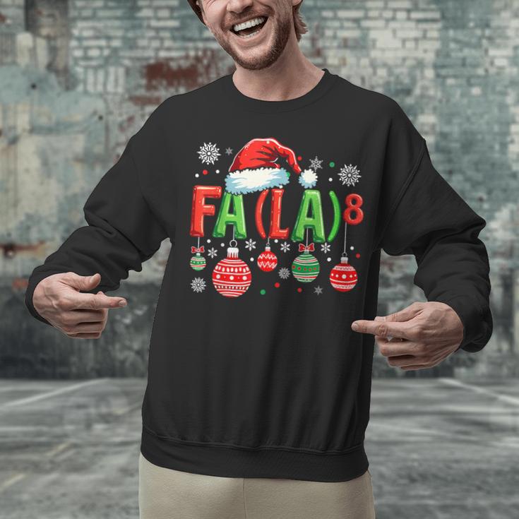 FA LA 8 Christmas Santa FA La Math Teacher Student Unisex Sweatshirt, gift for family, gift for coworker