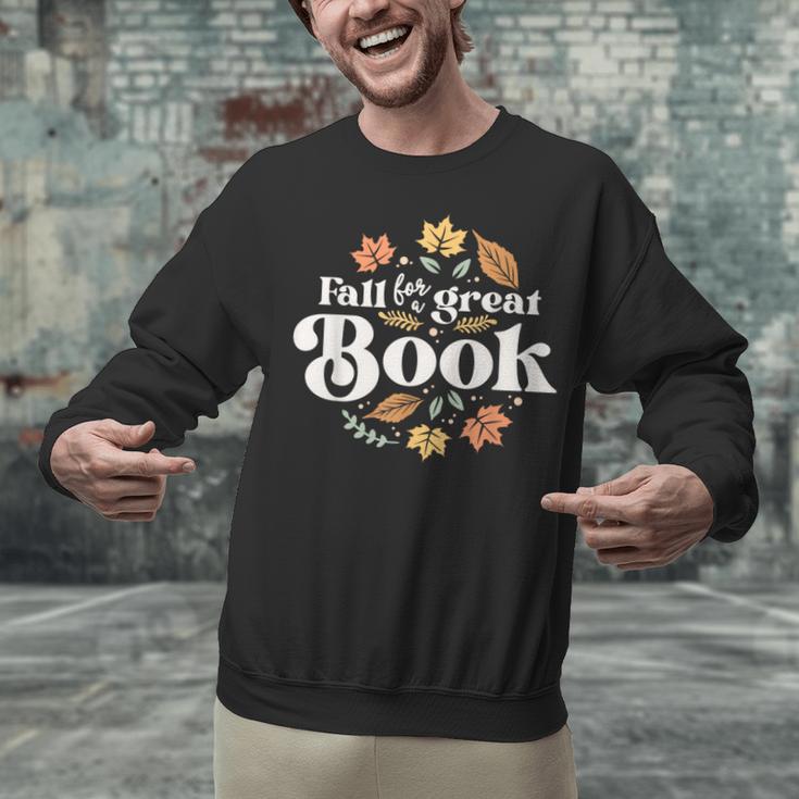 Fall For A Great Book Reading Librarian Autumn Teacher Unisex Sweatshirt, gift for family, gift for coworker Fall For A Great Book Reading Librarian Autumn Teacher Unisex Sweatshirt, gift for family, gift for coworker