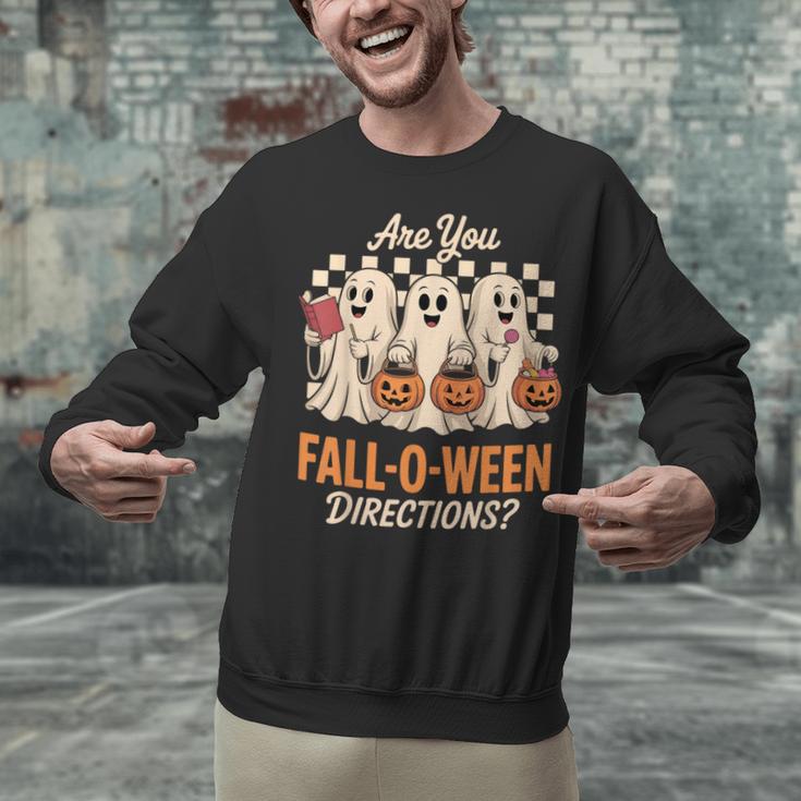 Are You Fall O Ween Directions Teacher Halloween Boo Ghost Unisex Sweatshirt, gift for family, gift for coworker Are You Fall O Ween Directions Teacher Halloween Boo Ghost Unisex Sweatshirt, gift for family, gift for coworker