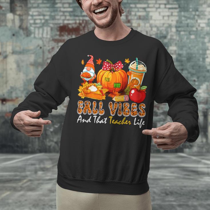 Fall Vibes Costume Teacher Thanksgiving Leopard Gnome Unisex Sweatshirt, gift for family, gift for coworker Fall Vibes Costume Teacher Thanksgiving Leopard Gnome Unisex Sweatshirt, gift for family, gift for coworker