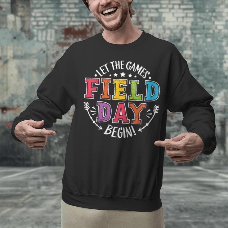 Field Day 2024 Let The Games Begin Teacher Kids Girls Boys Unisex Sweatshirt, gift for family, gift for coworker Field Day 2024 Let The Games Begin Teacher Kids Girls Boys Unisex Sweatshirt, gift for family, gift for coworker