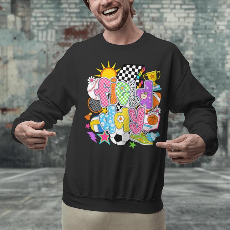 Field Day Fun Day Let The Games Begin Field Trip Teacher Kid Unisex Sweatshirt, gift for family, gift for coworker