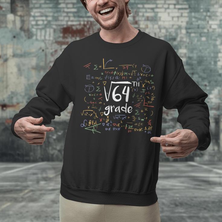 First Day Of School 8th Grade Square Root Of 64 Math Teacher Unisex Sweatshirt, First Grade Teacher Sweatshirts, gift for family, gift for coworker First Day Of School 8th Grade Square Root Of 64 Math Teacher Unisex Sweatshirt, First Grade Teacher Sweatshirts, gift for family, gift for coworker