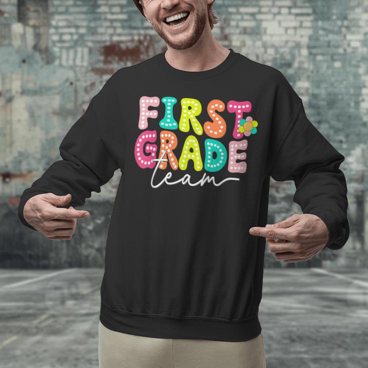 First Grade Team Teacher Back To School 1st Grade Squad Kids Unisex Sweatshirt, First Grade Teacher Sweatshirts, gift for family, gift for coworker First Grade Team Teacher Back To School 1st Grade Squad Kids Unisex Sweatshirt, First Grade Teacher Sweatshirts, gift for family, gift for coworker