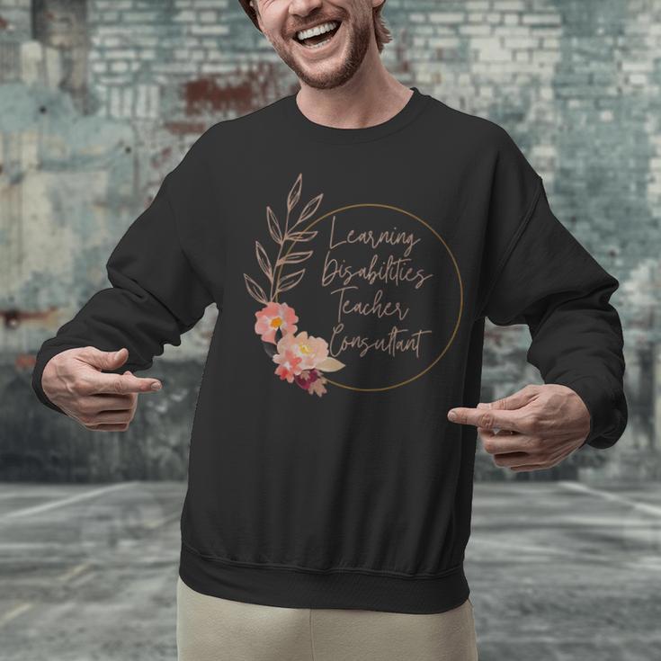 Floral Learning Disabilities Teacher Consultant SPED Teacher Unisex Sweatshirt, gift for family, gift for coworker Floral Learning Disabilities Teacher Consultant SPED Teacher Unisex Sweatshirt, gift for family, gift for coworker