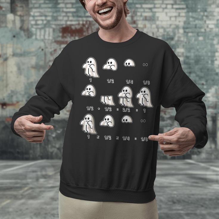 Fractions Math Teacher Ghost Math Halloween Humorous Unisex Sweatshirt, gift for family, gift for coworker Fractions Math Teacher Ghost Math Halloween Humorous Unisex Sweatshirt, gift for family, gift for coworker