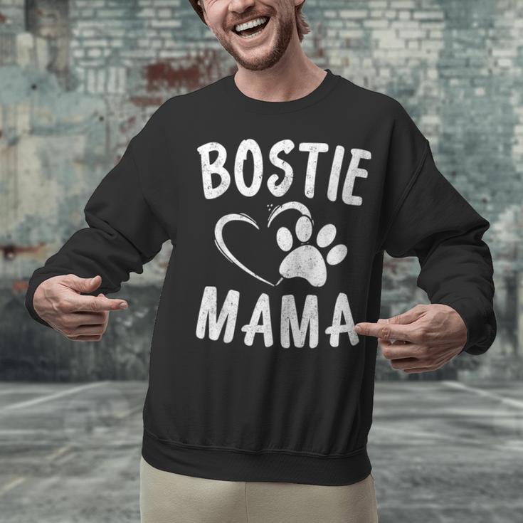 Fun Bostie Mama Dog Lover Apparel Boston Terrier Mom Unisex Sweatshirt, Boston Terrier Mom Sweatshirts, gift for family, gift for coworker