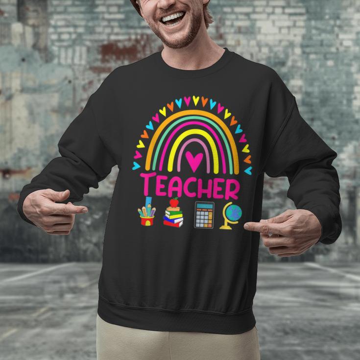 Future Kids Career Teacher Rainbow Boy Girl Graduations Unisex Sweatshirt, Future Teacher Sweatshirts, gift for family, gift for coworker