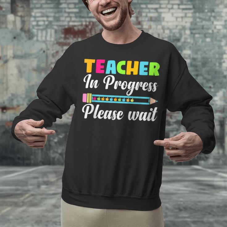 Future Teacher Cool Teacher In Progress Please Wait Unisex Sweatshirt, Future Teacher Sweatshirts, gift for family, gift for coworker Future Teacher Cool Teacher In Progress Please Wait Unisex Sweatshirt, Future Teacher Sweatshirts, gift for family, gift for coworker