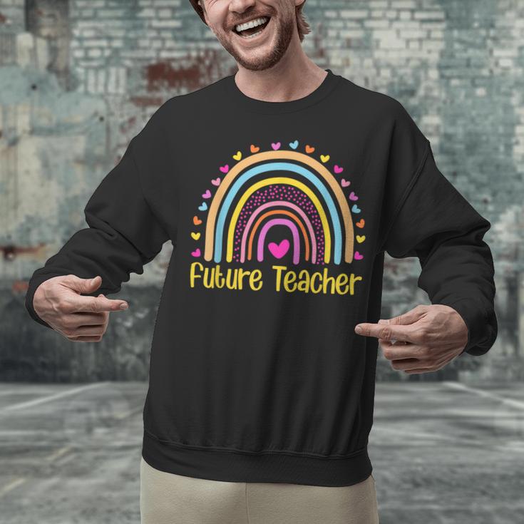 Future Teacher Rainbow Unisex Sweatshirt, Future Teacher Sweatshirts, gift for family, gift for coworker Future Teacher Rainbow Unisex Sweatshirt, Future Teacher Sweatshirts, gift for family, gift for coworker