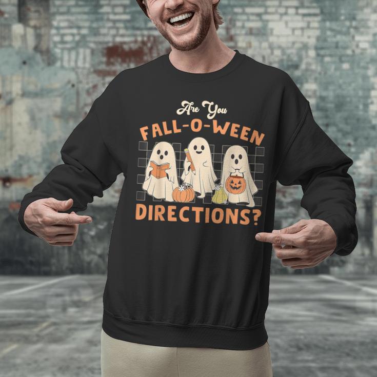 Ghost Are You Fall-O-Ween Directions Teacher Halloween Unisex Sweatshirt, gift for family, gift for coworker