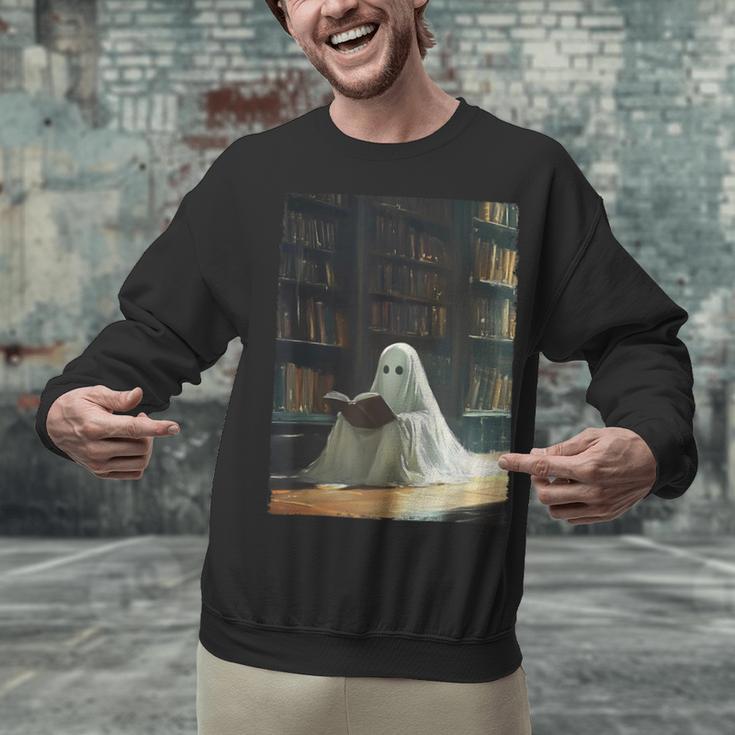 Ghost Library Halloween Book Reading Books Lover Teacher Unisex Sweatshirt, gift for family, gift for coworker Ghost Library Halloween Book Reading Books Lover Teacher Unisex Sweatshirt, gift for family, gift for coworker