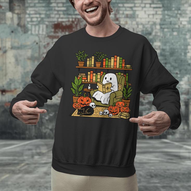 Ghost Library Reading Books Halloween Librarian Teacher Unisex Sweatshirt, gift for family, gift for coworker Ghost Library Reading Books Halloween Librarian Teacher Unisex Sweatshirt, gift for family, gift for coworker