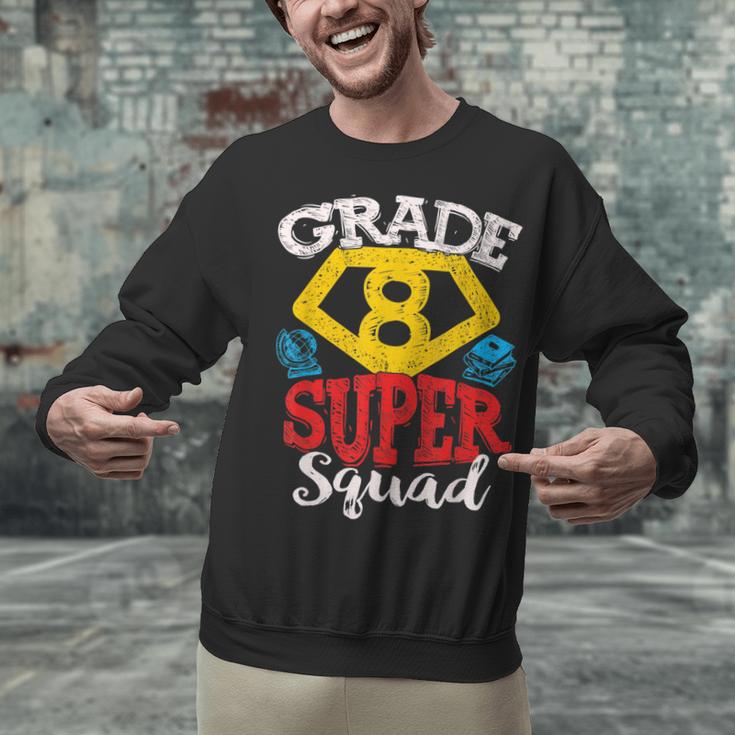 Grade 8 Super Squad Superhero Teacher Team Unisex Sweatshirt, Super Teacher Sweatshirts, gift for family, gift for coworker