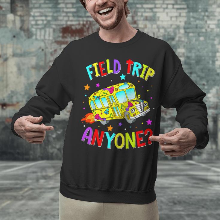 Groovy Field Trip Anyone Happy Field Day For Teachers Kids Unisex Sweatshirt, gift for family, gift for coworker Groovy Field Trip Anyone Happy Field Day For Teachers Kids Unisex Sweatshirt, gift for family, gift for coworker
