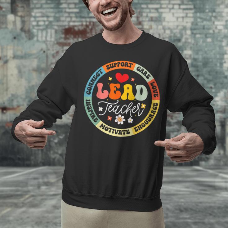 Groovy Lead Teacher Appreciation Back To School Unisex Sweatshirt, Groovy Teacher Sweatshirts, gift for family, gift for coworker Groovy Lead Teacher Appreciation Back To School Unisex Sweatshirt, Groovy Teacher Sweatshirts, gift for family, gift for coworker