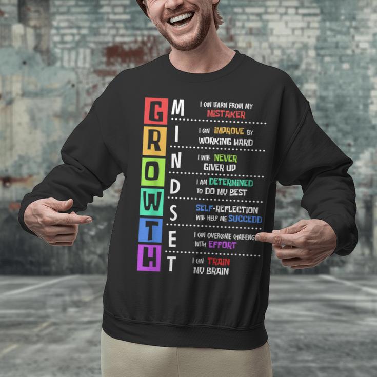 Growth Mindset Positive Motivational Classroom Teacher Learn Unisex Sweatshirt, gift for family, gift for coworker Growth Mindset Positive Motivational Classroom Teacher Learn Unisex Sweatshirt, gift for family, gift for coworker