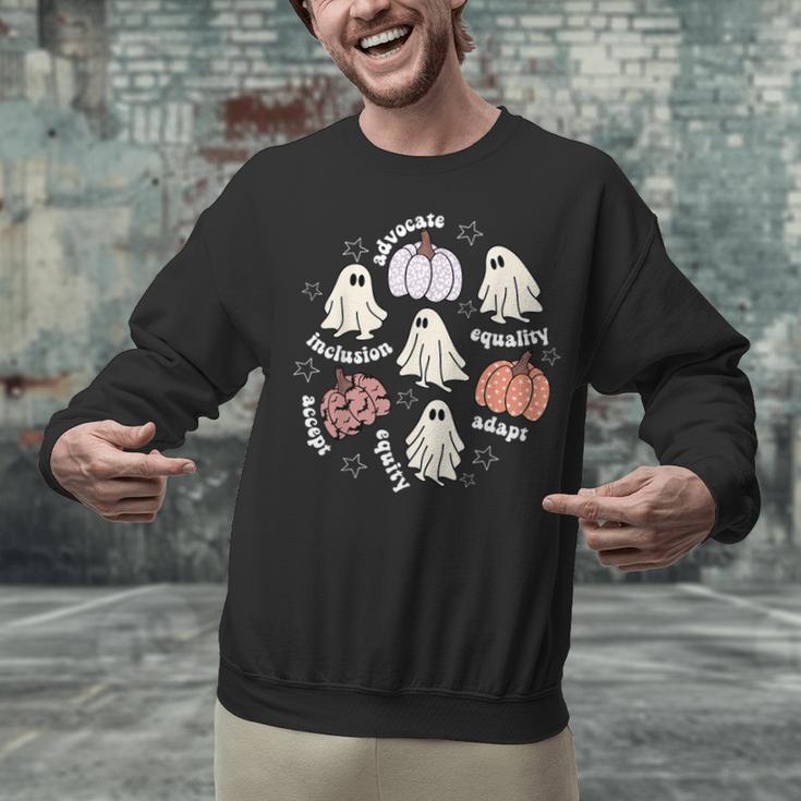 Halloween Advocate Heat Transfers Special Education Teacher Men Women Unisex Sweatshirt, gift for family, gift for coworker