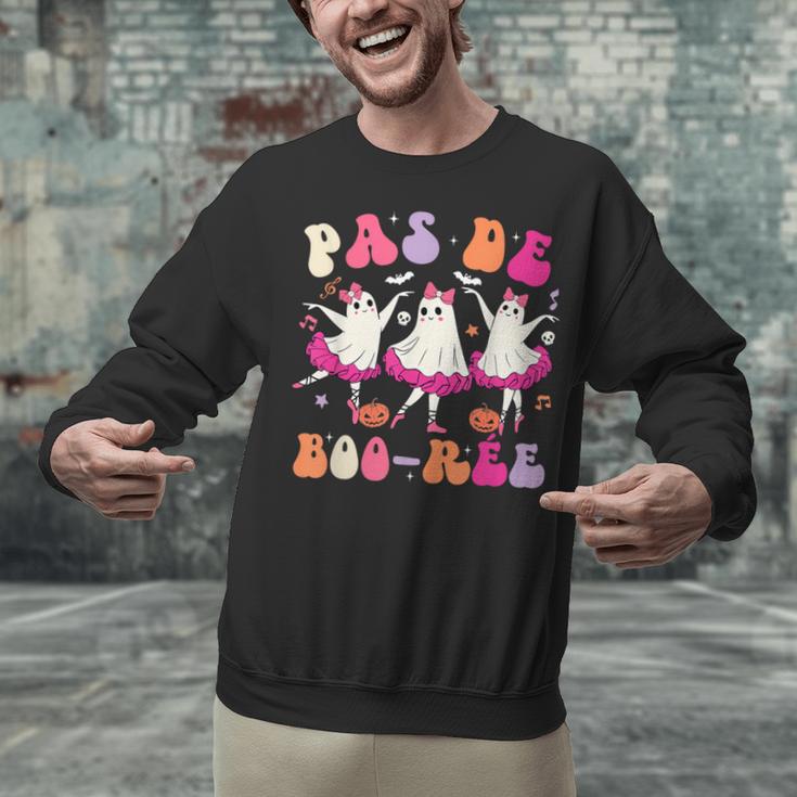 Halloween Dance Teacher Pas De Boo-Ree Ghost Ballet Dancer Unisex Sweatshirt, gift for family, gift for coworker