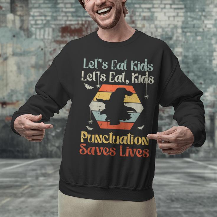 Halloween Lets Eat Kids English Teacher Costume Women Unisex Sweatshirt, English Teacher Sweatshirts, gift for family, gift for coworker