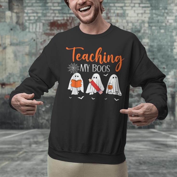 Halloween Ghost Teachers Teaching My Boos Costume Women Men Unisex Sweatshirt, gift for family, gift for coworker Halloween Ghost Teachers Teaching My Boos Costume Women Men Unisex Sweatshirt, gift for family, gift for coworker