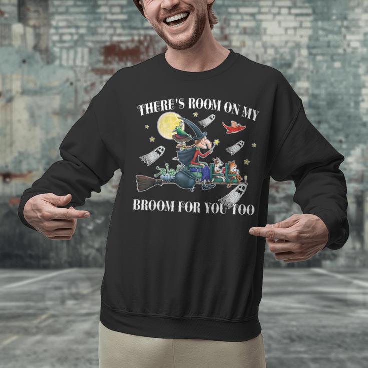 Halloween There's Room On My Broom For You Too Teacher Unisex Sweatshirt, gift for family, gift for coworker