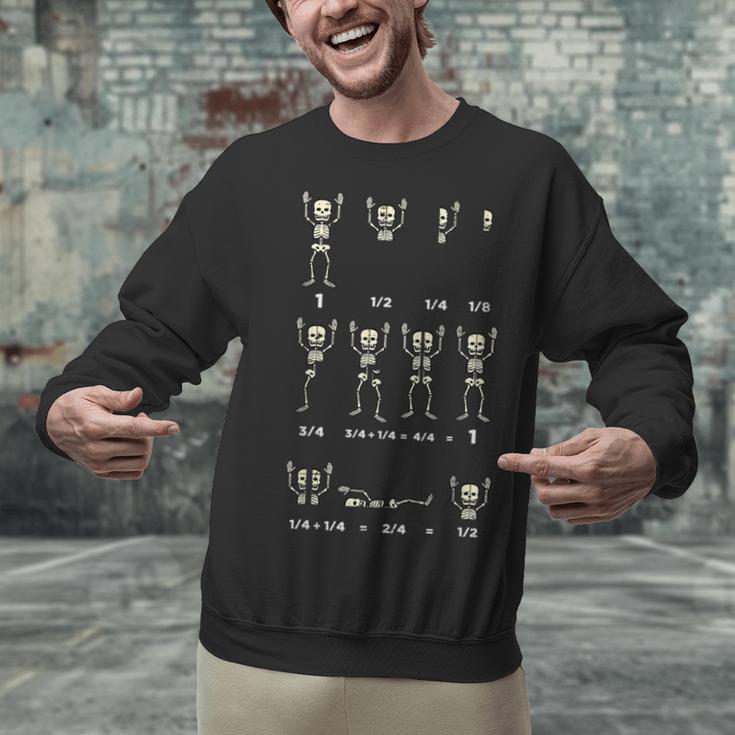 Halloween Skeleton Math Fraction Teacher Men Women Unisex Sweatshirt, gift for family, gift for coworker Halloween Skeleton Math Fraction Teacher Men Women Unisex Sweatshirt, gift for family, gift for coworker