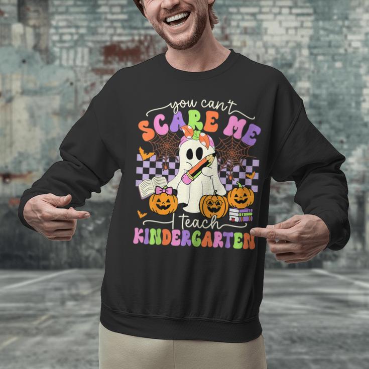 Halloween Teacher You Can't Scare Me I Teach Kindergarten Unisex Sweatshirt, gift for family, gift for coworker Halloween Teacher You Can't Scare Me I Teach Kindergarten Unisex Sweatshirt, gift for family, gift for coworker