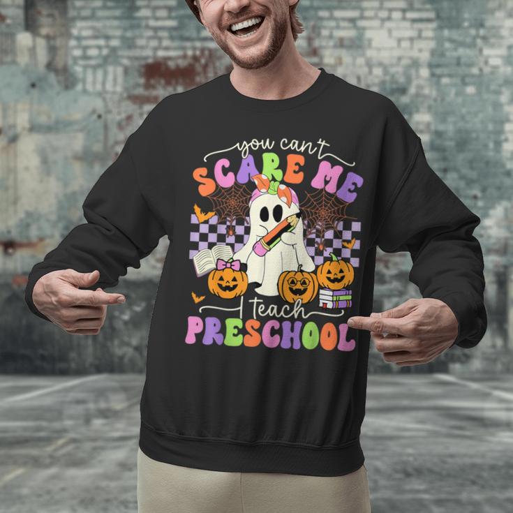 Halloween Teacher You Can't Scare Me I Teach Preschool Unisex Sweatshirt, gift for family, gift for coworker Halloween Teacher You Can't Scare Me I Teach Preschool Unisex Sweatshirt, gift for family, gift for coworker