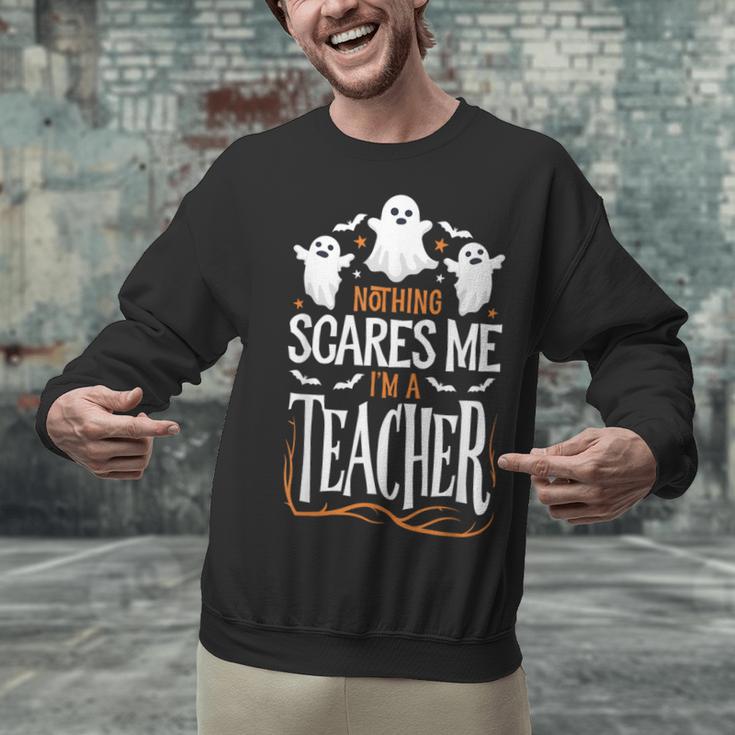 Halloween Teacher Nothing Scares Me Women Men Teachers Unisex Sweatshirt, gift for family, gift for coworker Halloween Teacher Nothing Scares Me Women Men Teachers Unisex Sweatshirt, gift for family, gift for coworker