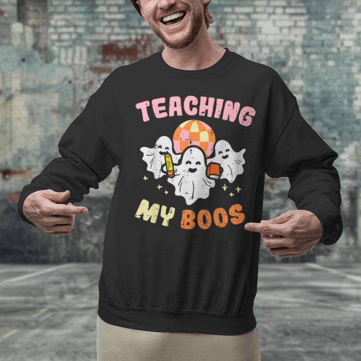 Halloween Teacher Teaching My Boos Costume Teacher Men Women Unisex Sweatshirt, gift for family, gift for coworker