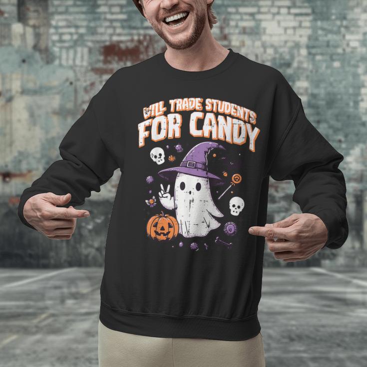 Halloween Teacher Trade Students For Candy Costume Women Unisex Sweatshirt, gift for family, gift for coworker Halloween Teacher Trade Students For Candy Costume Women Unisex Sweatshirt, gift for family, gift for coworker