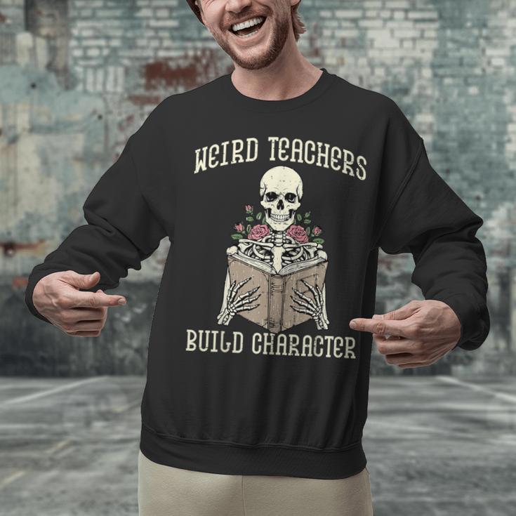 Halloween Weird Teachers Build Character Costume Men Women Unisex Sweatshirt, gift for family, gift for coworker Halloween Weird Teachers Build Character Costume Men Women Unisex Sweatshirt, gift for family, gift for coworker