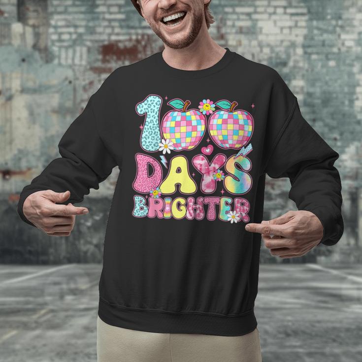 Happy 100th Day Of School 100 Days Brighter Teachers Kids Unisex Sweatshirt, gift for family, gift for coworker Happy 100th Day Of School 100 Days Brighter Teachers Kids Unisex Sweatshirt, gift for family, gift for coworker