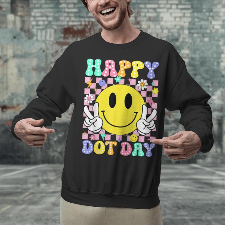 Happy Dot Day Shirts Teacher Student Girls Kids Smile Face Unisex Sweatshirt, gift for family, gift for coworker Happy Dot Day Shirts Teacher Student Girls Kids Smile Face Unisex Sweatshirt, gift for family, gift for coworker