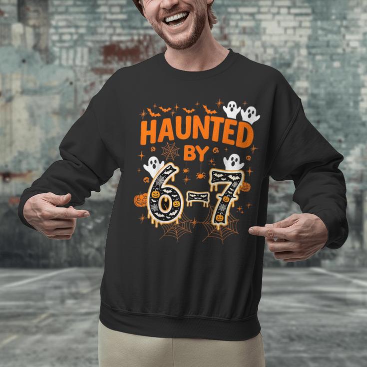 Haunted By 6-7 Halloween Math Teacher Joke Unisex Sweatshirt, gift for family, gift for coworker Haunted By 6-7 Halloween Math Teacher Joke Unisex Sweatshirt, gift for family, gift for coworker