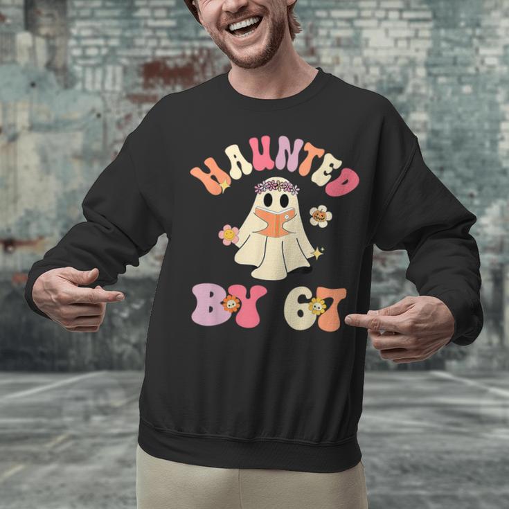 Haunted By 67 Meme Six Seven 6 7 Halloween Teachers Unisex Sweatshirt, gift for family, gift for coworker Haunted By 67 Meme Six Seven 6 7 Halloween Teachers Unisex Sweatshirt, gift for family, gift for coworker