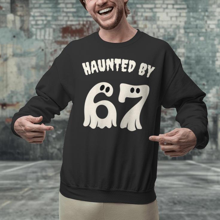 Haunted By 67 Teacher Halloween 6 7 Shirt Unisex Sweatshirt, gift for family, gift for coworker