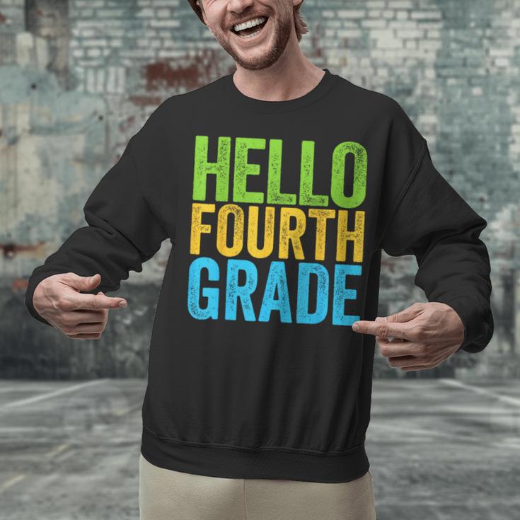 Hello Fourth Grade Shirt 4th Grade Boy Girl Student Teacher Unisex Sweatshirt, 4th Grade Teacher Sweatshirts, gift for family, gift for coworker Hello Fourth Grade Shirt 4th Grade Boy Girl Student Teacher Unisex Sweatshirt, 4th Grade Teacher Sweatshirts, gift for family, gift for coworker