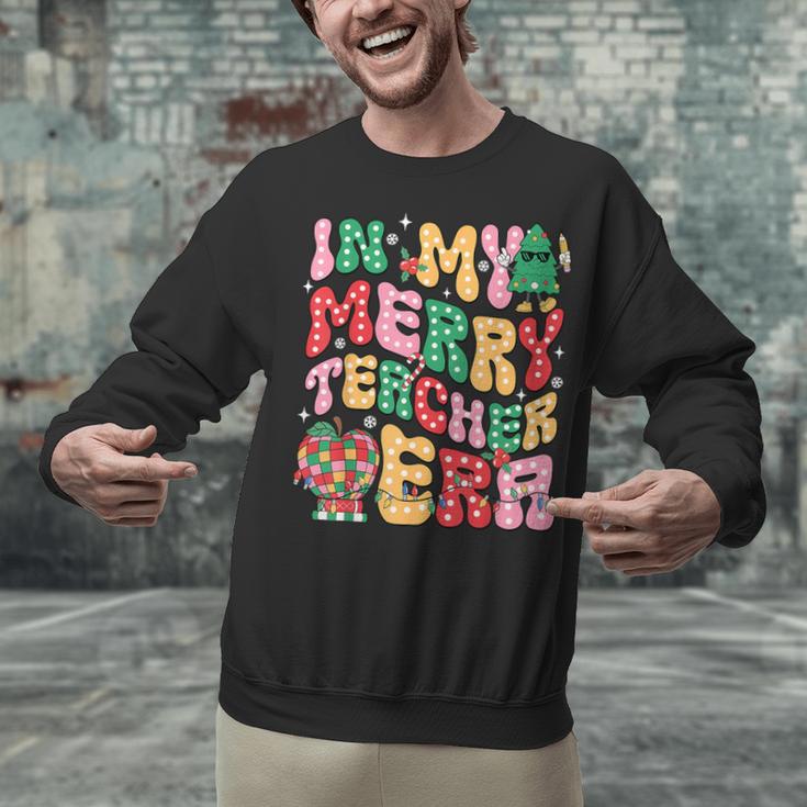 In My Holly Xmas Jolly Teacher Era Teacher Vibes Christmas Unisex Sweatshirt, gift for family, gift for coworker