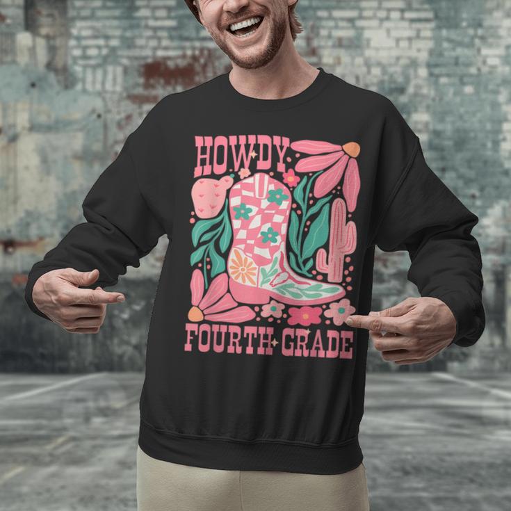 Howdy Fourth Grade Western 4th Grade Teacher Cowboy Cowgirl Unisex Sweatshirt, 4th Grade Teacher Sweatshirts, gift for family, gift for coworker Howdy Fourth Grade Western 4th Grade Teacher Cowboy Cowgirl Unisex Sweatshirt, 4th Grade Teacher Sweatshirts, gift for family, gift for coworker