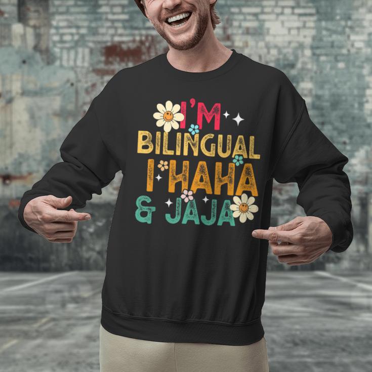 I’m Bilingual I Haha And Jaja Spanish Teacher Bilingual For Men Women Girls Kids Unisex Sweatshirt, gift for family, gift for coworker