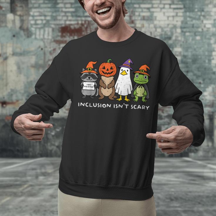 Inclusion Isn't Scary SLP Halloween Sped Teacher Animal Unisex Sweatshirt, gift for family, gift for coworker Inclusion Isn't Scary SLP Halloween Sped Teacher Animal Unisex Sweatshirt, gift for family, gift for coworker