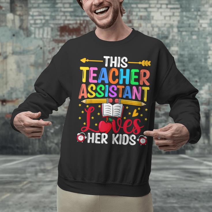Instructional Assistant Loves Her Kids Teacher Assistant Unisex Sweatshirt, gift for family, gift for coworker Instructional Assistant Loves Her Kids Teacher Assistant Unisex Sweatshirt, gift for family, gift for coworker