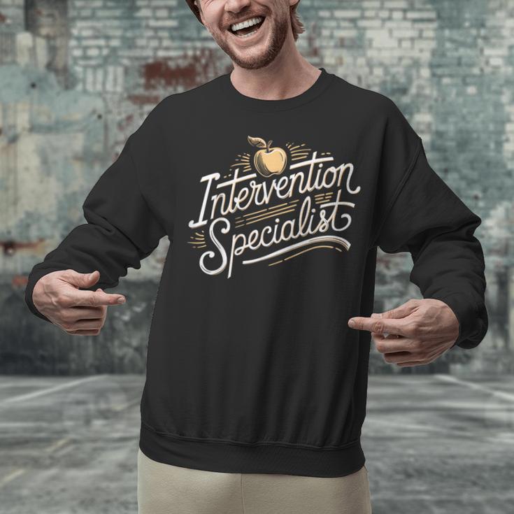 Intervention Teacher Intervention Specialist Unisex Sweatshirt, gift for family, gift for coworker Intervention Teacher Intervention Specialist Unisex Sweatshirt, gift for family, gift for coworker