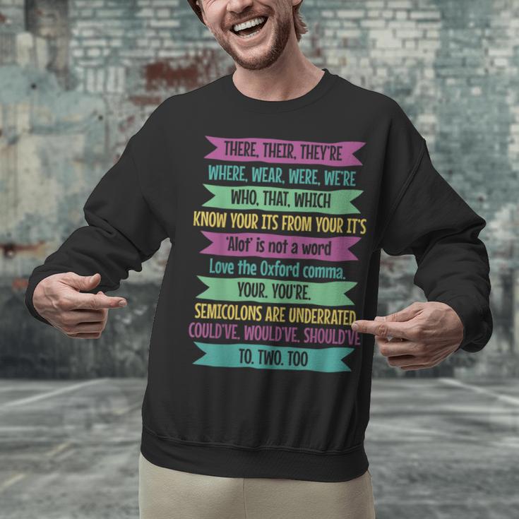 Their There And They'Re English Teacher Men Women Unisex Sweatshirt, English Teacher Sweatshirts, gift for family, gift for coworker Their There And They'Re English Teacher Men Women Unisex Sweatshirt, English Teacher Sweatshirts, gift for family, gift for coworker