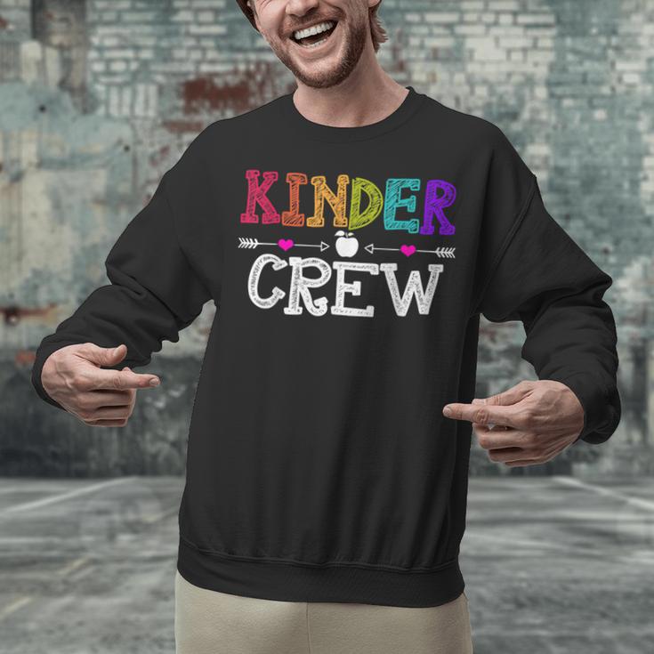 Kinder Crew Kindergarten Teacher 1st Day Of School Unisex Sweatshirt, gift for family, gift for coworker Kinder Crew Kindergarten Teacher 1st Day Of School Unisex Sweatshirt, gift for family, gift for coworker