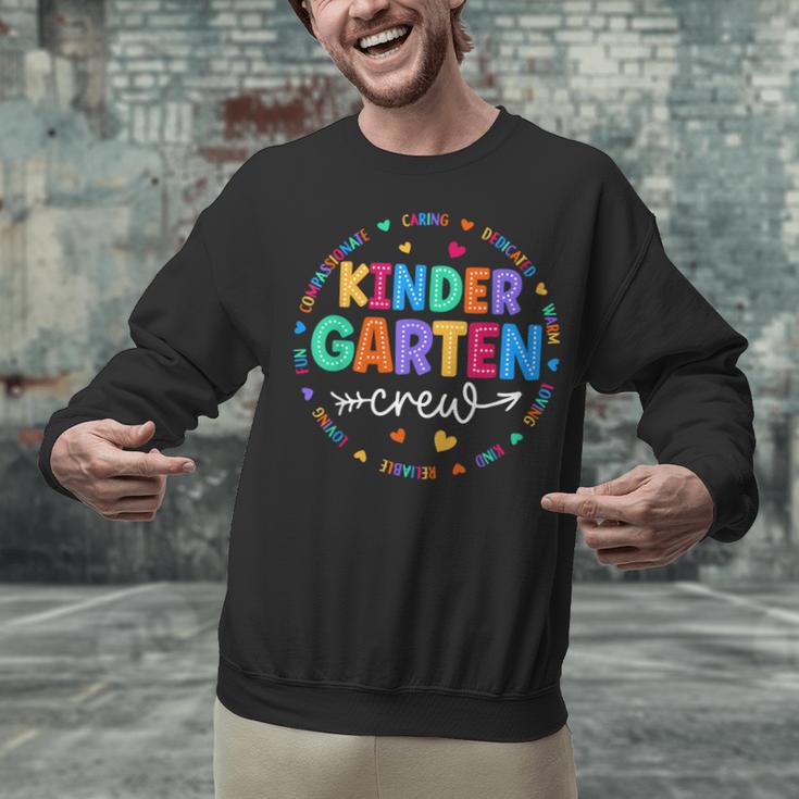Kindergarten Crew Back To School Kindergarten Teacher Kids Unisex Sweatshirt, gift for family, gift for coworker Kindergarten Crew Back To School Kindergarten Teacher Kids Unisex Sweatshirt, gift for family, gift for coworker