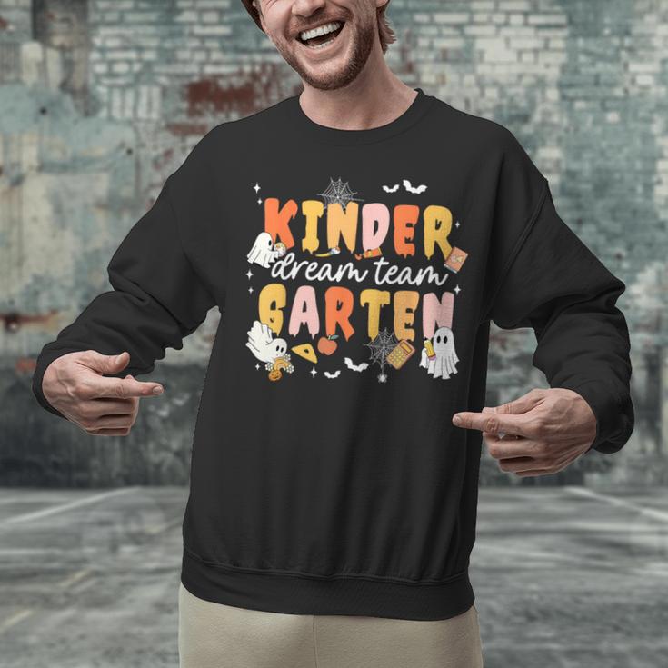 Kindergarten Dream Ghost Team Fall Halloween Spooky Teachers Unisex Sweatshirt, gift for family, gift for coworker Kindergarten Dream Ghost Team Fall Halloween Spooky Teachers Unisex Sweatshirt, gift for family, gift for coworker